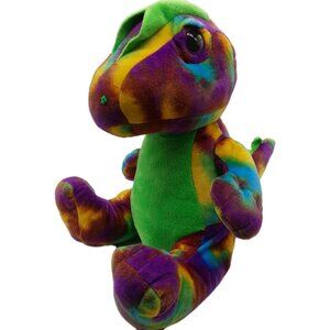 Homerbest Plush Dinosaur multi colored Stuffed Animal Soft Toy 12" Sitting